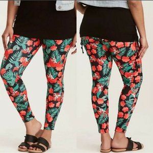 Torrid x Disney Little Mermaid Ariel Tropical Leggings Pants - Size 00 = M/10